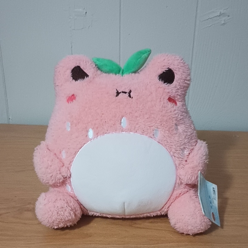 Cuddle Barn Angry Strawberry Frog NWT
